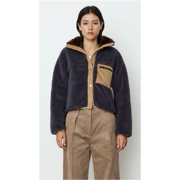 Sandy Liang Jackets & Blazers - Sandy Liang Dough Fleece Jacket Charcoal